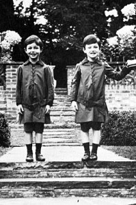 Peter and Ian as youngsters - so close that it is hard to tell them apart!