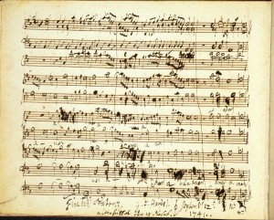 An excerpt from Handel's own composition of "Messiah". 