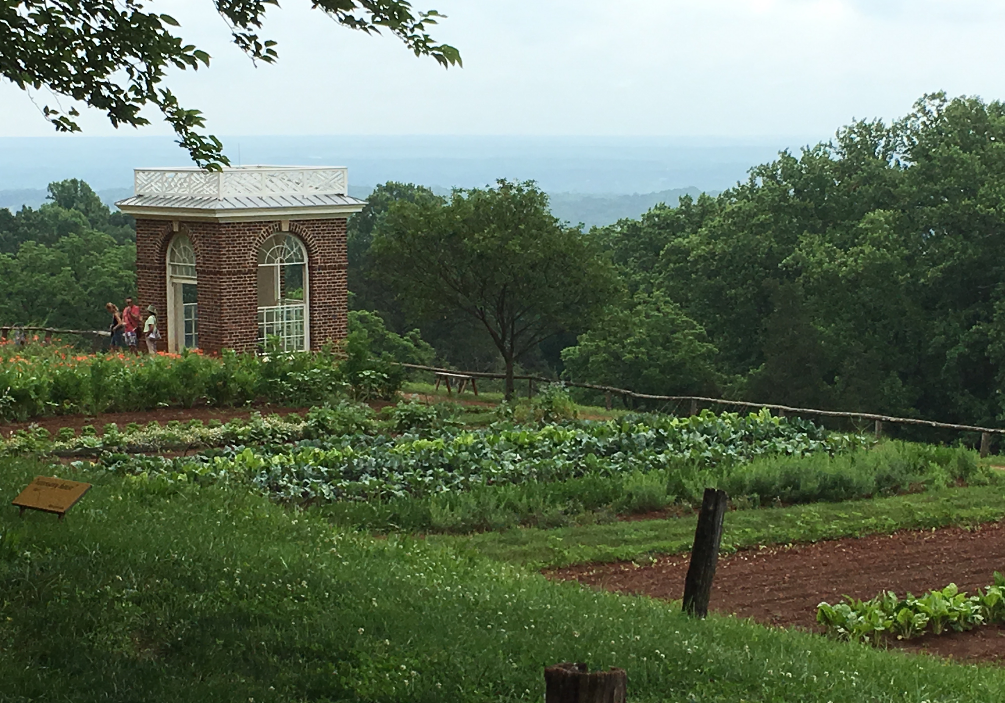 The beautiful gardens at Monticello - Thomas Jeffersons home, just a short drive from RBS.